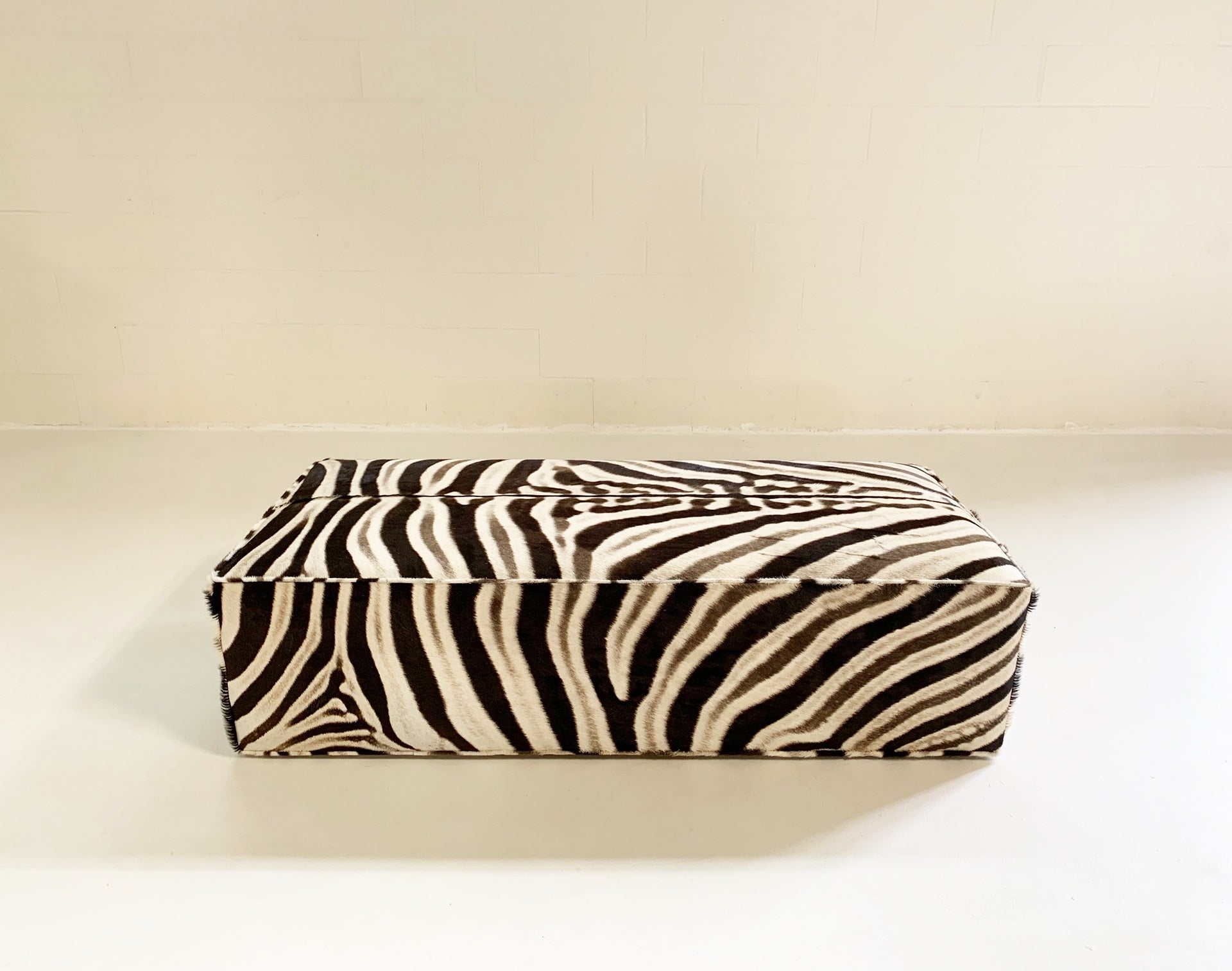 The Forsyth Large Ottoman in Zebra - FORSYTH