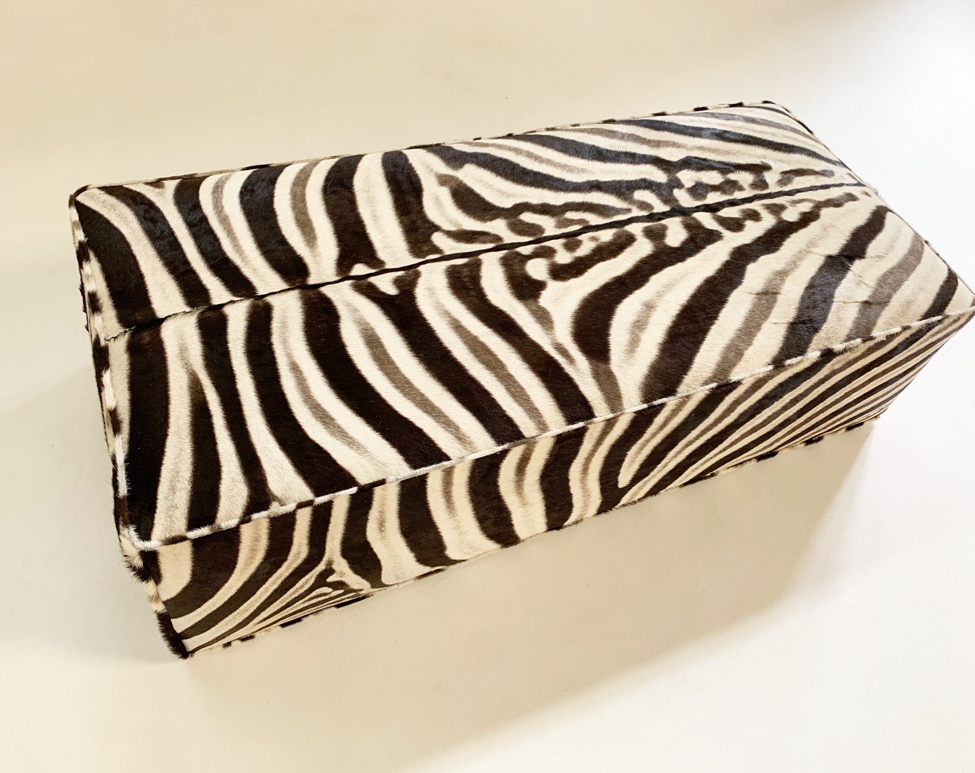 The Forsyth Large Ottoman in Zebra - FORSYTH
