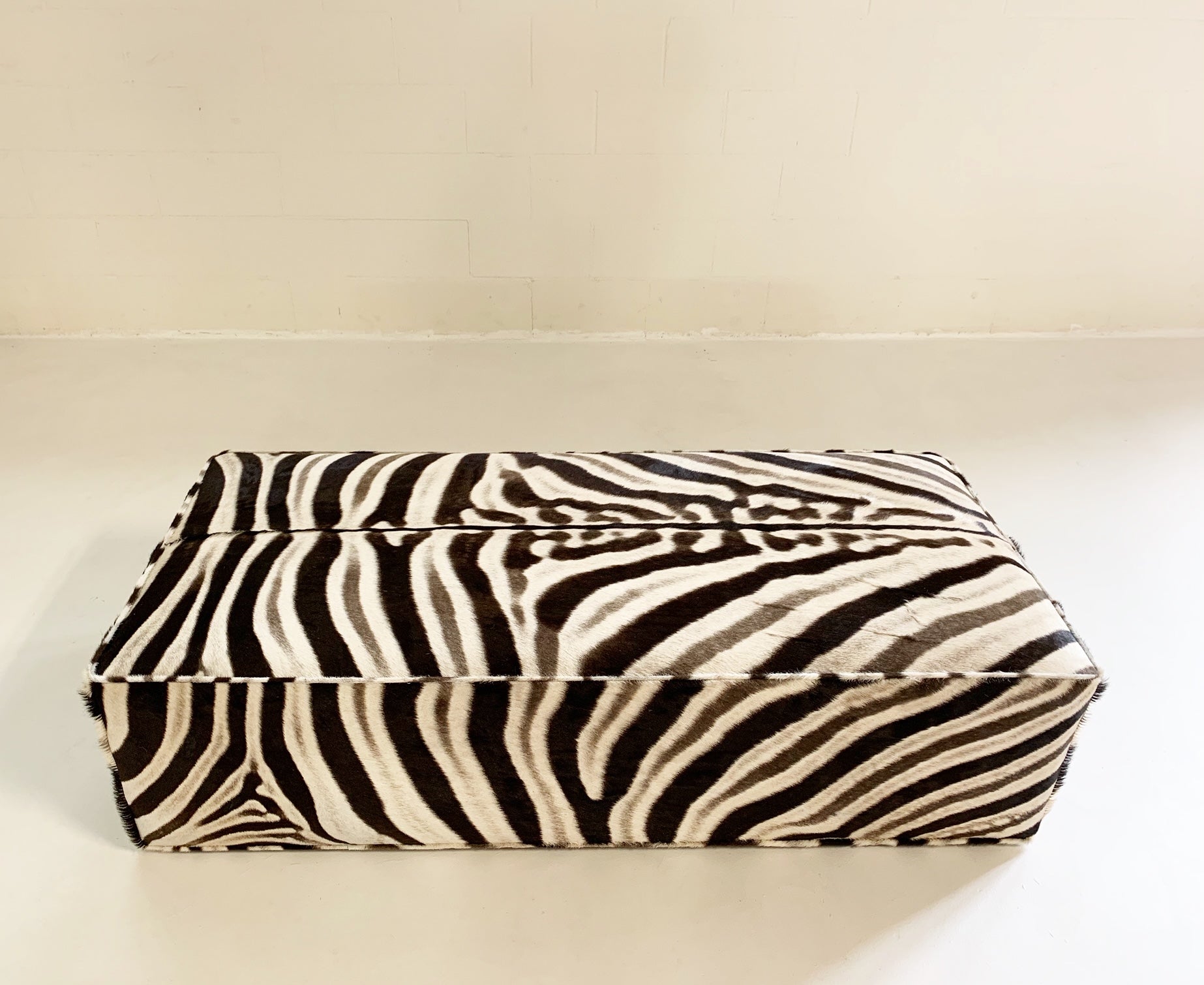 The Forsyth Large Ottoman in Zebra - FORSYTH