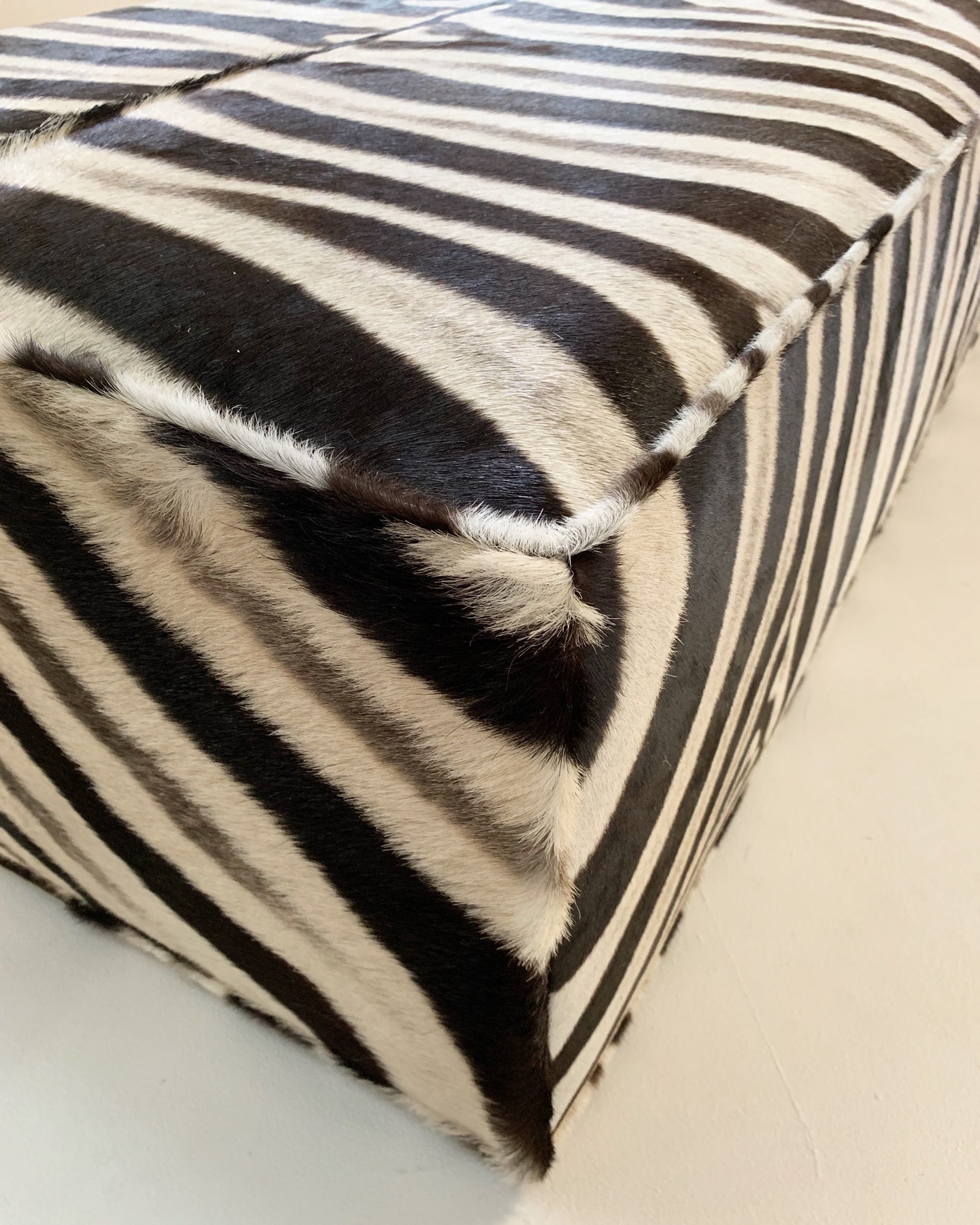 The Forsyth Large Ottoman in Zebra - FORSYTH