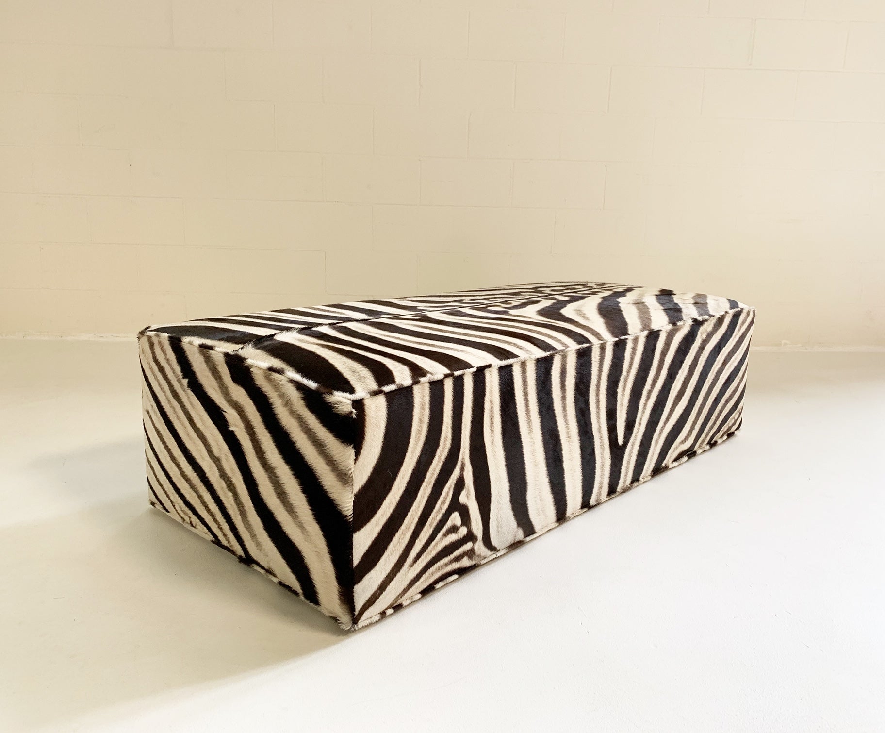 The Forsyth Large Ottoman in Zebra - FORSYTH