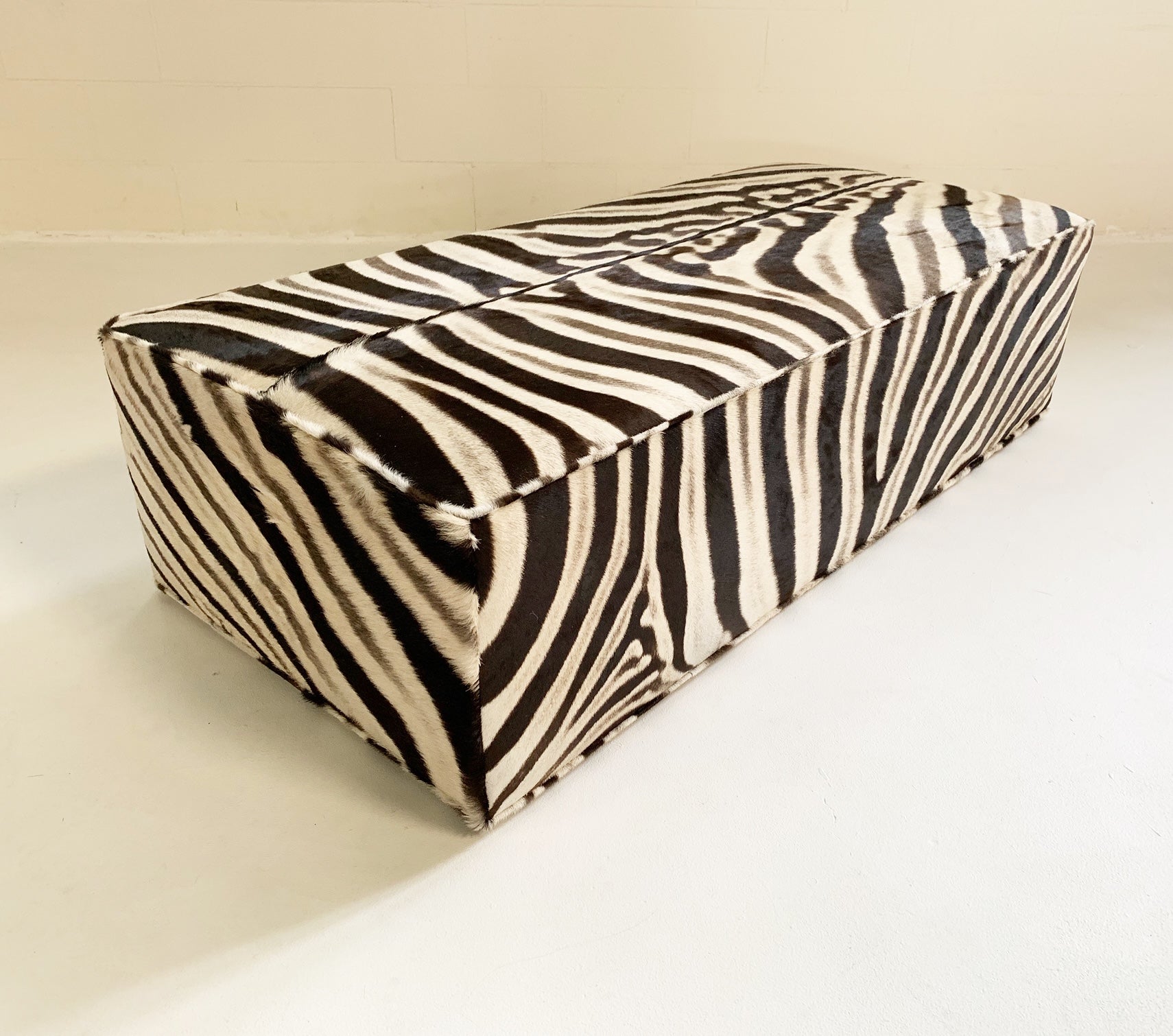 The Forsyth Large Ottoman in Zebra - FORSYTH