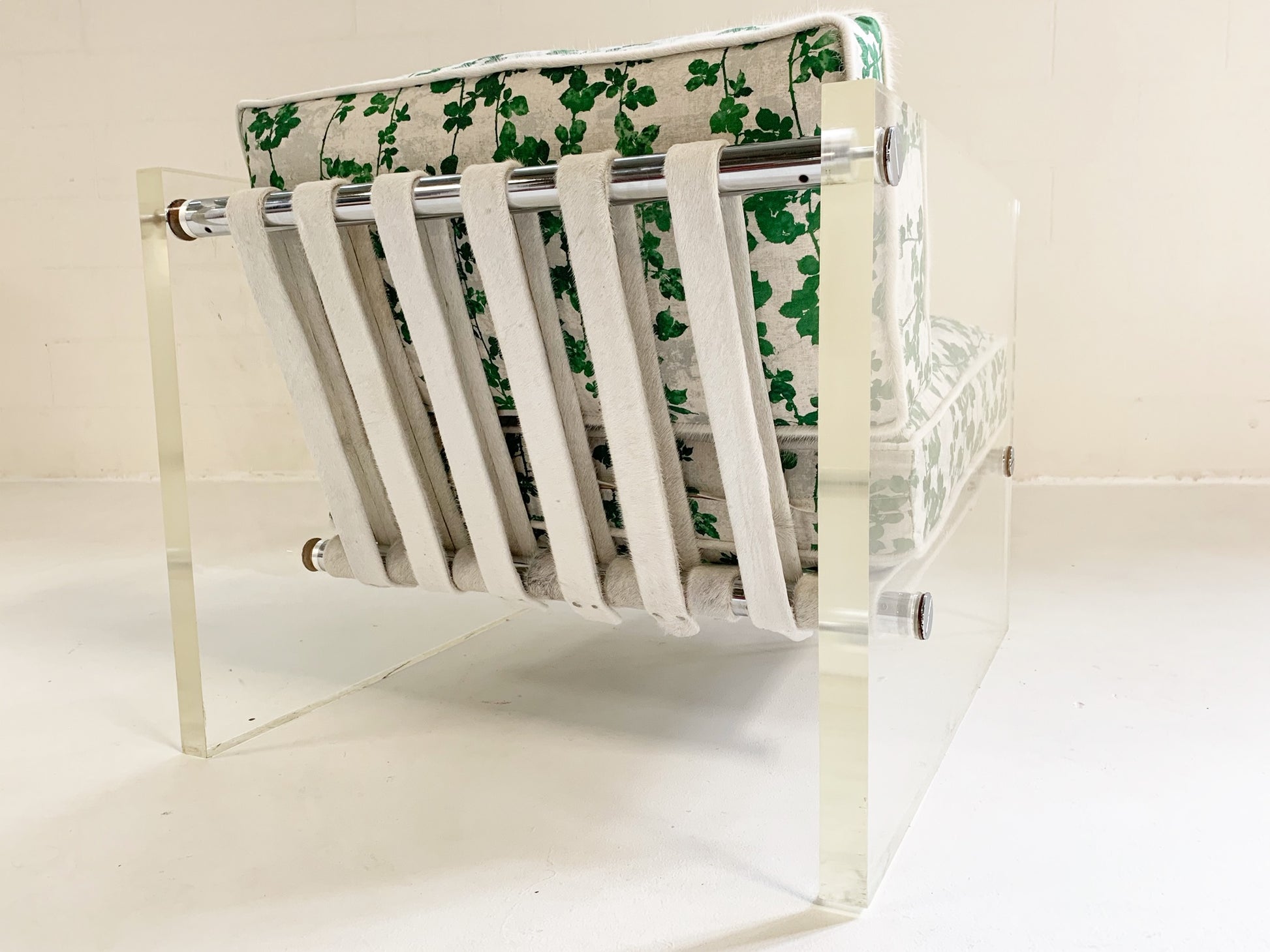 Lucite Slab Lounge Chair in "Brambles" - FORSYTH