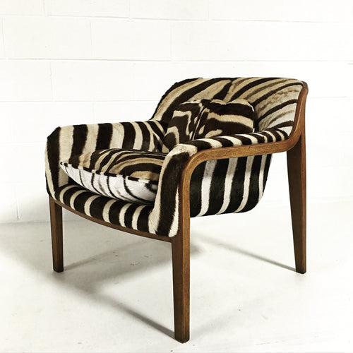 Lounge Chair in Zebra Hide - FORSYTH