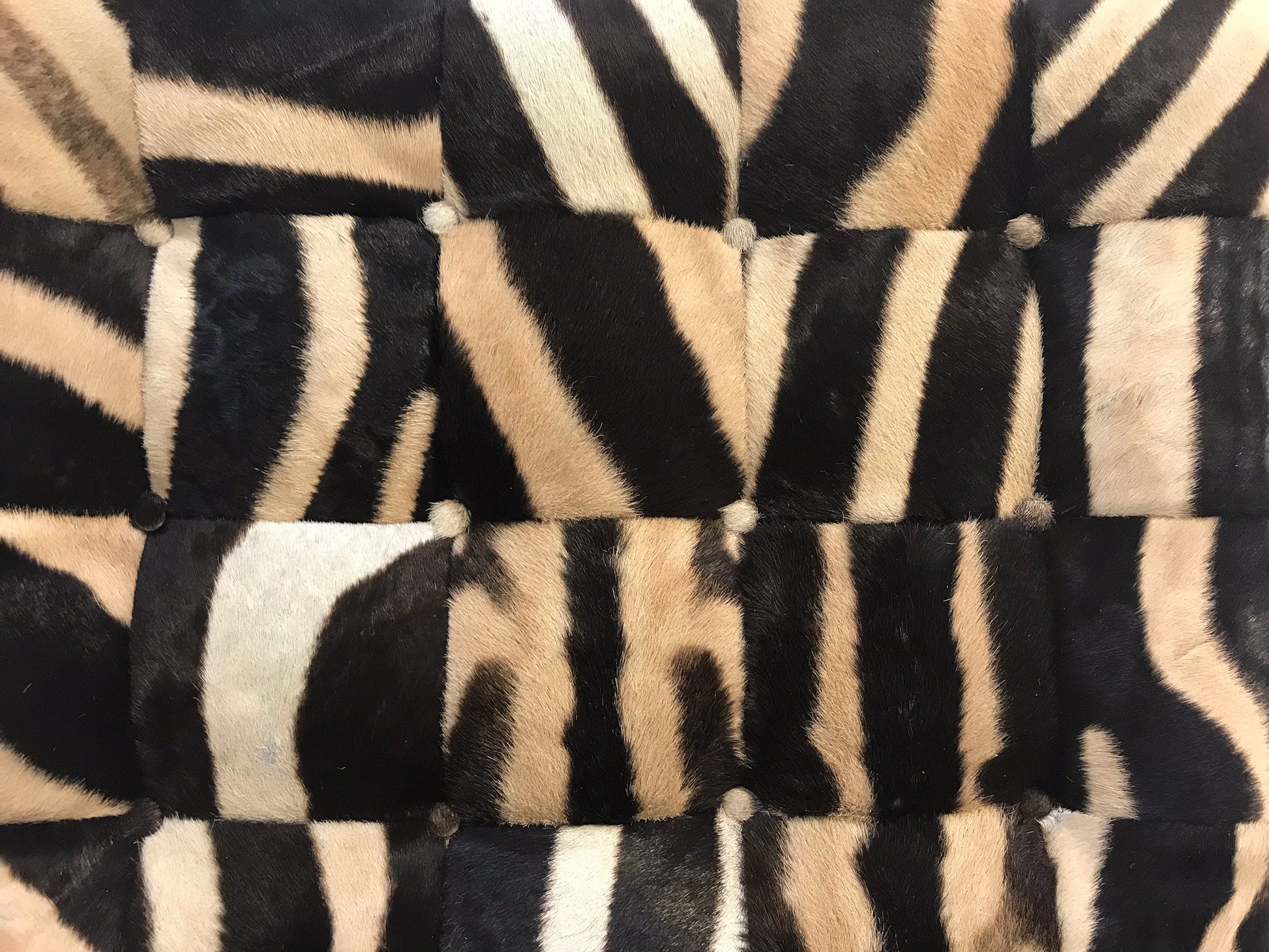 Barcelona Style Chairs in Zebra Hide, pair - FORSYTH