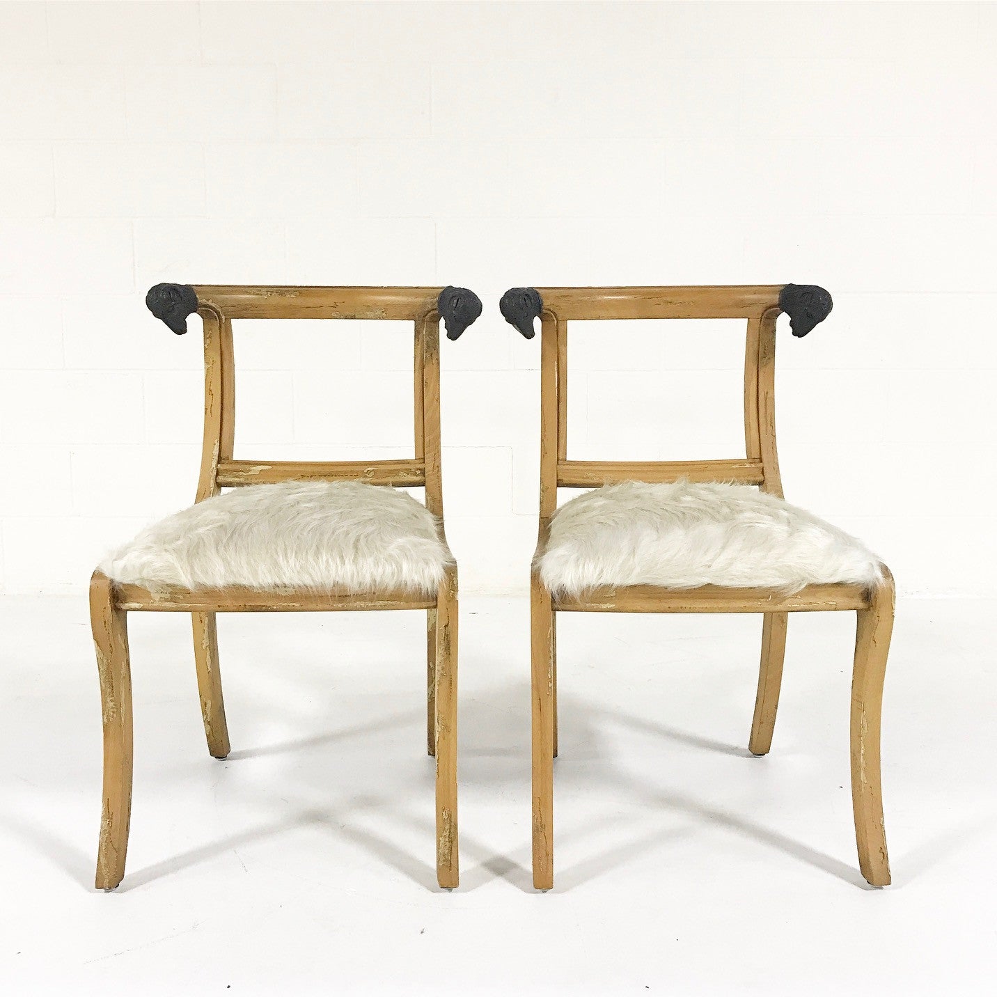 French Side Chairs in Brazilian Cowhide, set of 4 - FORSYTH