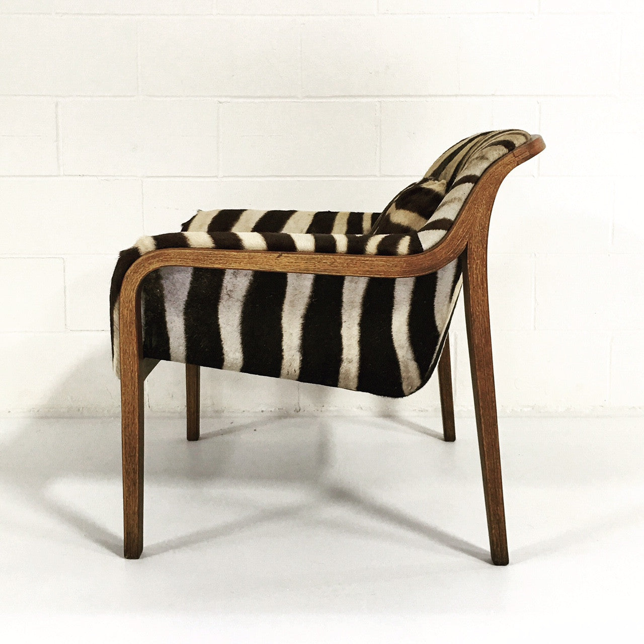 Lounge Chair in Zebra Hide - FORSYTH