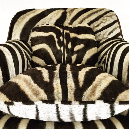 Lounge Chair in Zebra Hide - FORSYTH