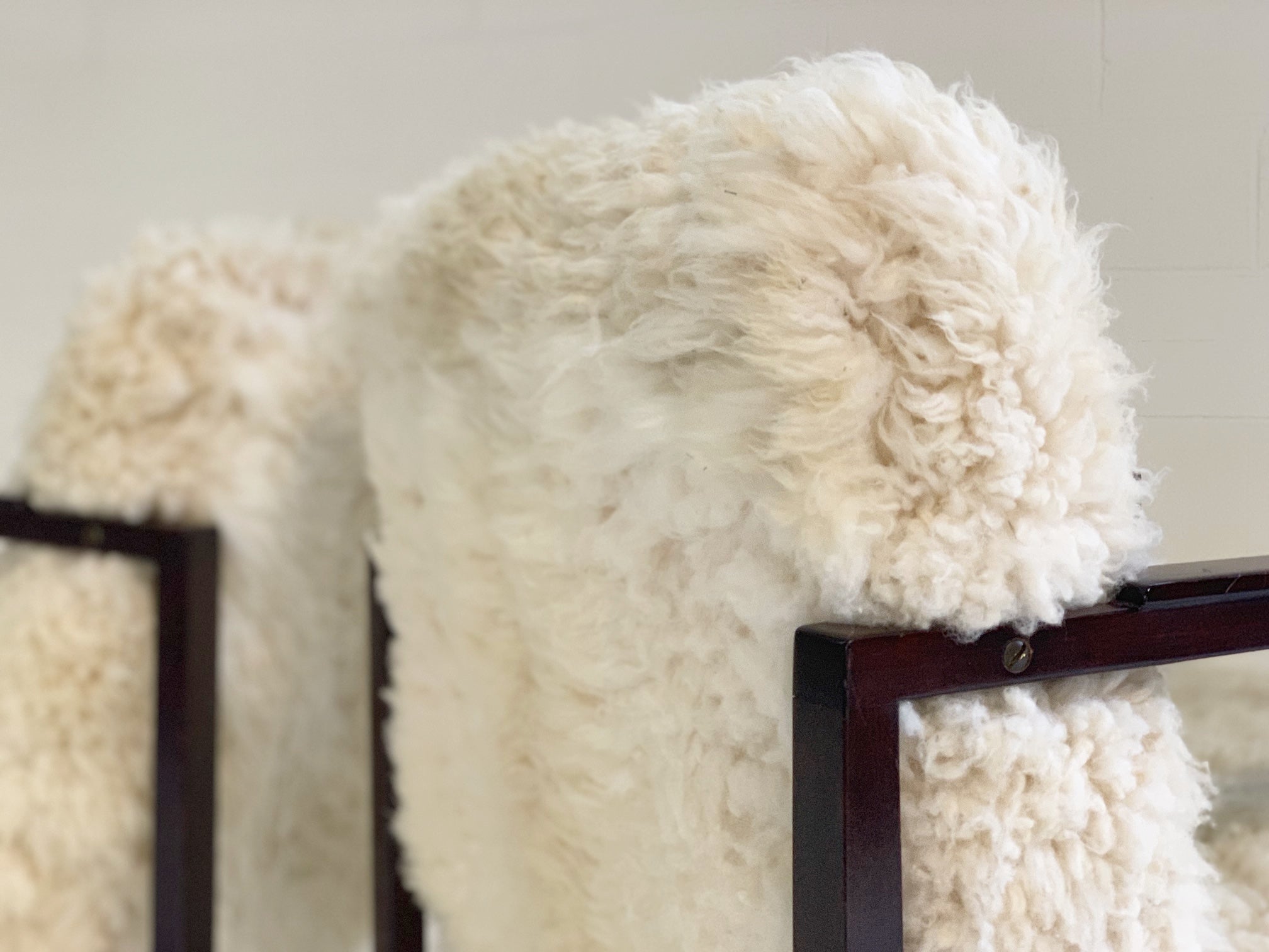 Model 406 Chairs in California Sheepskin, pair - FORSYTH