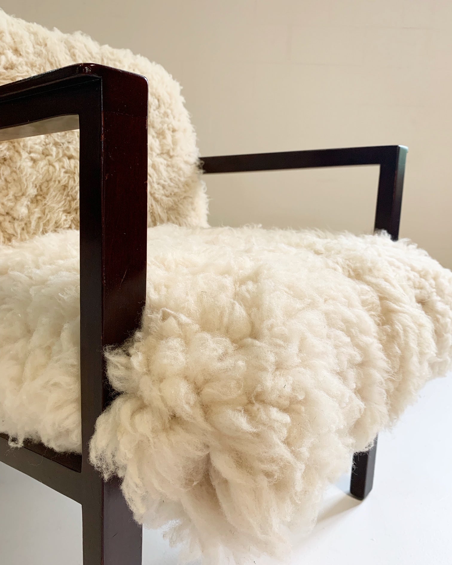 Model 406 Chairs in California Sheepskin, pair - FORSYTH