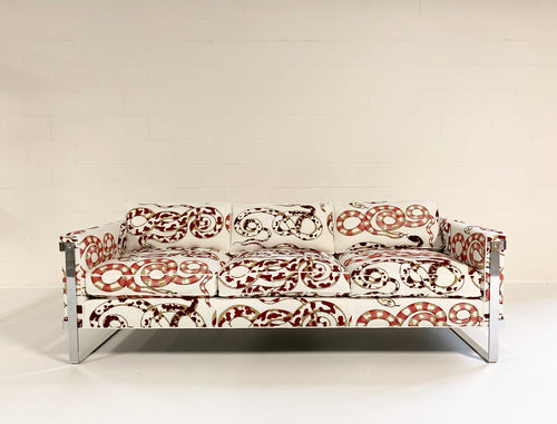 Chrome Sofa in Pierre Frey Venimeuses - FORSYTH