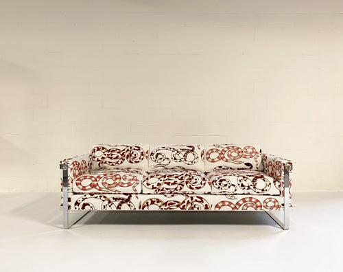 Chrome Sofa in Pierre Frey Venimeuses - FORSYTH