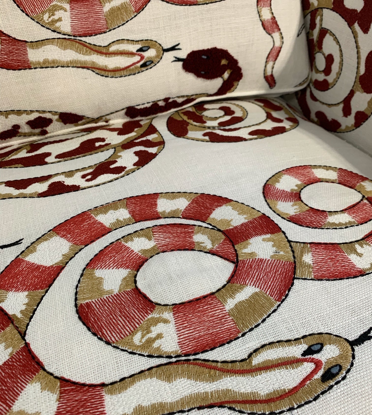 Chrome Sofa in Pierre Frey Venimeuses - FORSYTH