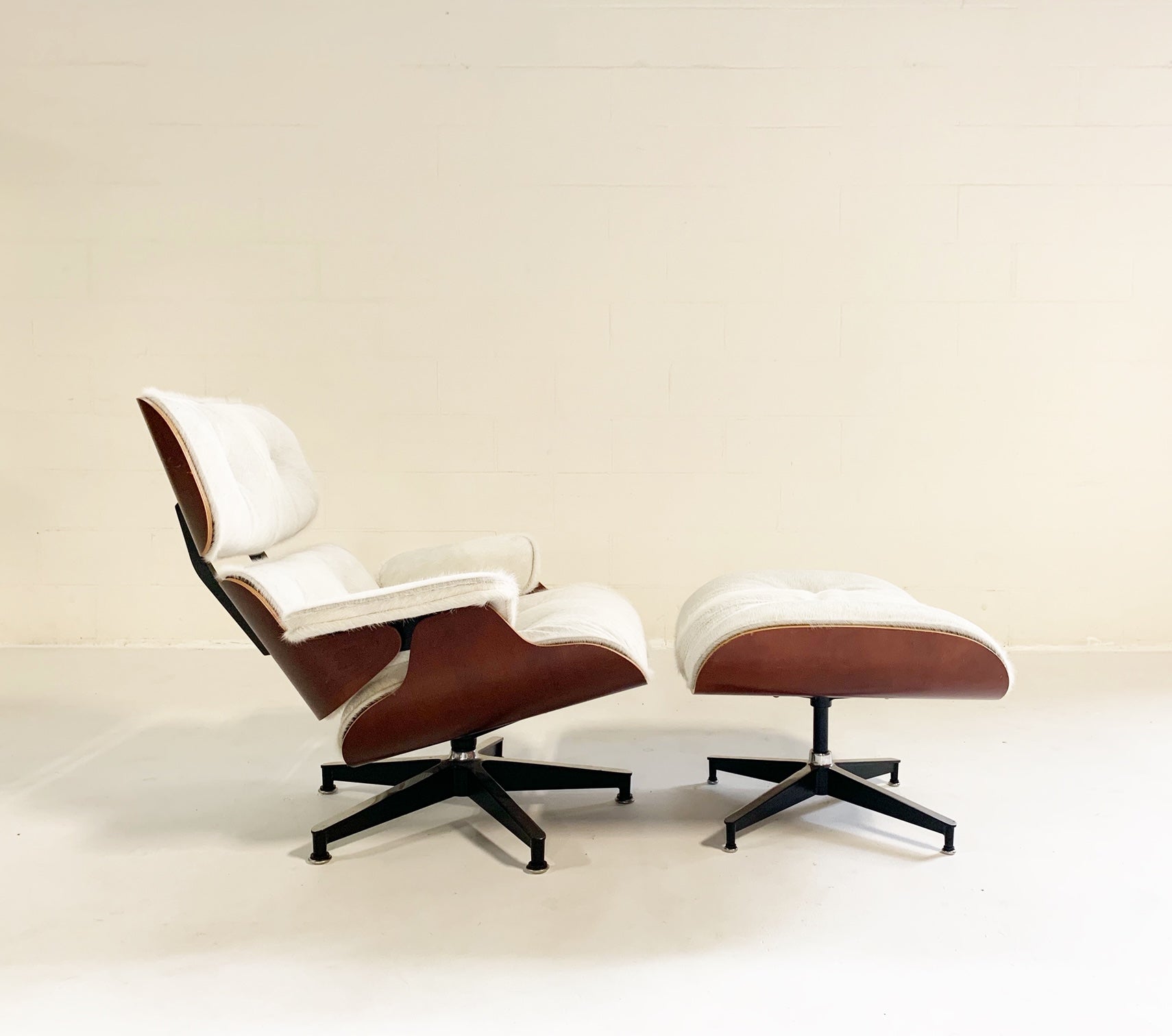 670 Lounge Chair and 671 Ottoman in Brazilian Cowhide - FORSYTH