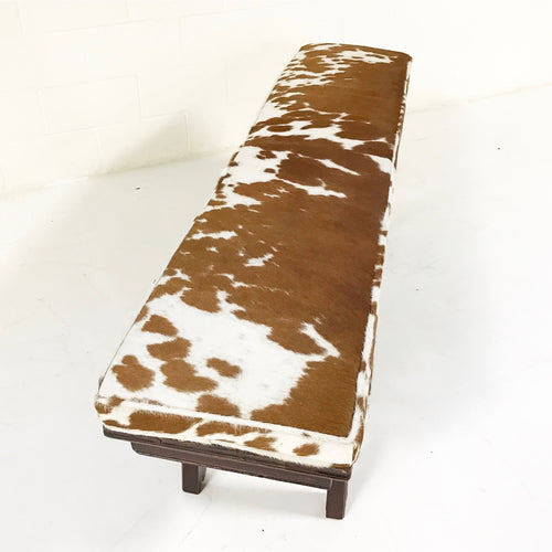 Chinese Bench with Brazilian Cowhide Cushion - FORSYTH