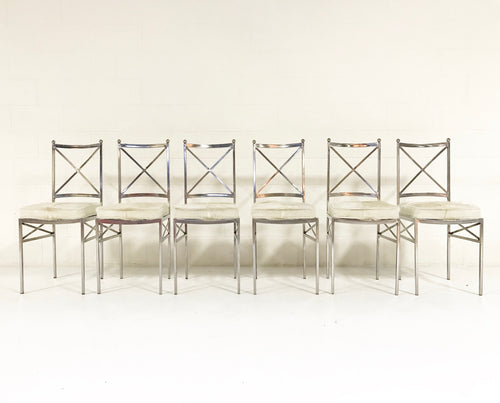 Midcentury Swedish Steel Dining Chairs, set of 8 - FORSYTH