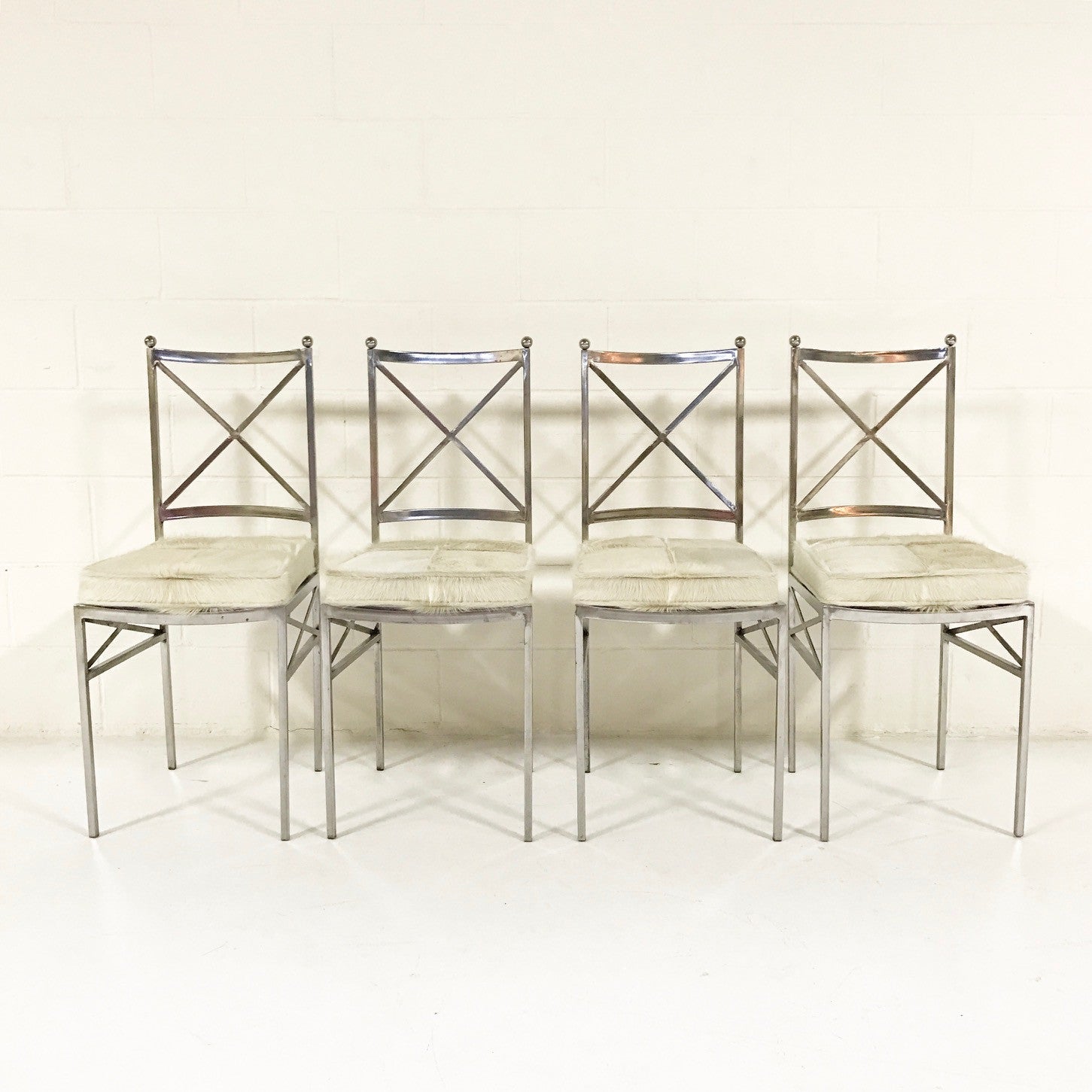 Midcentury Swedish Steel Dining Chairs, set of 8 - FORSYTH