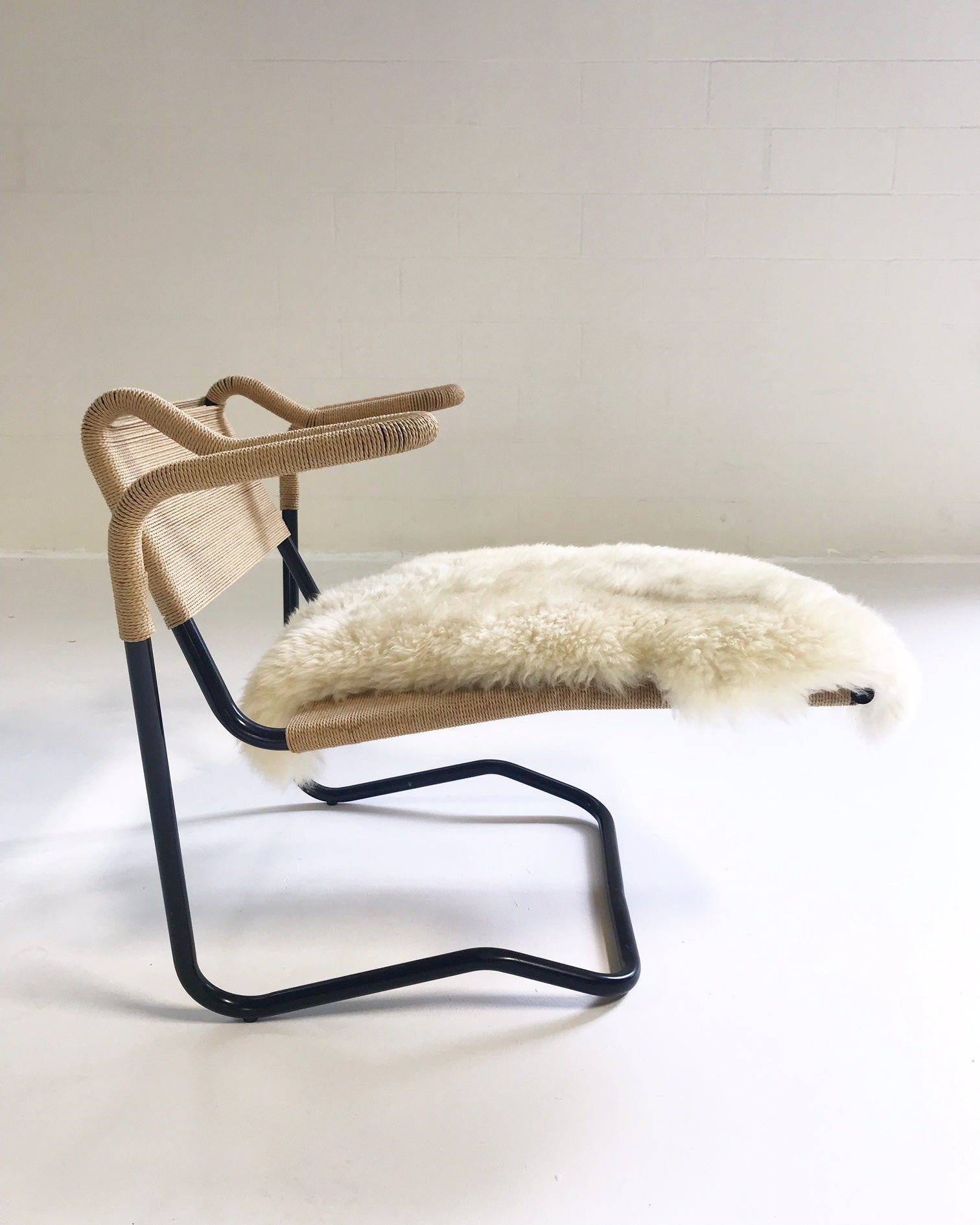 Model 2750 Lounge Chair with Brazilian Sheepskin - FORSYTH