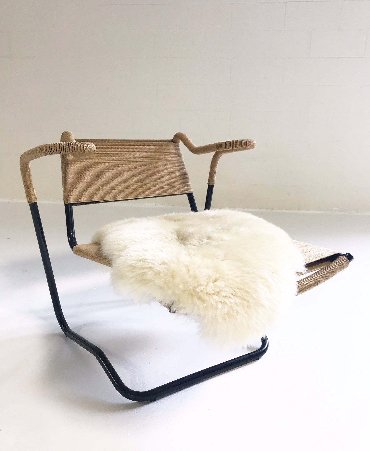 Model 2750 Lounge Chair with Brazilian Sheepskin - FORSYTH