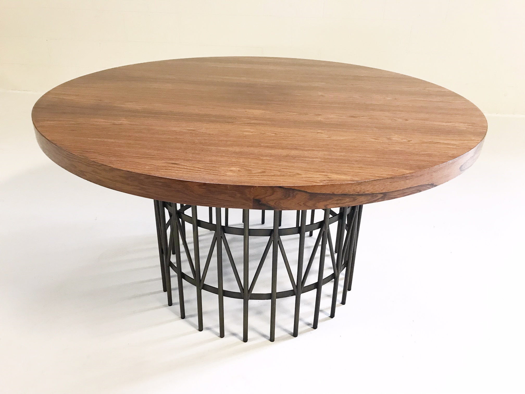 Rosewood and Brass Coffee or Cocktail Table - FORSYTH