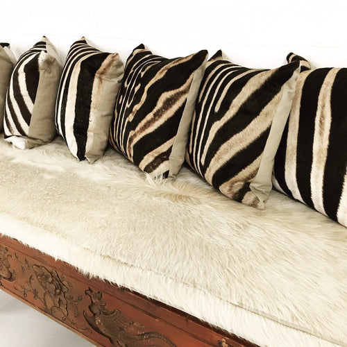 Chinese Bench with Brazilian Cowhide Cushion - FORSYTH