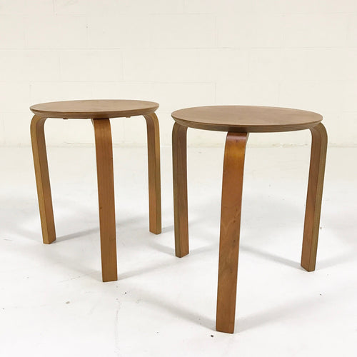 Vintage Danish Stacking Side Tables - Pair - FORSYTH