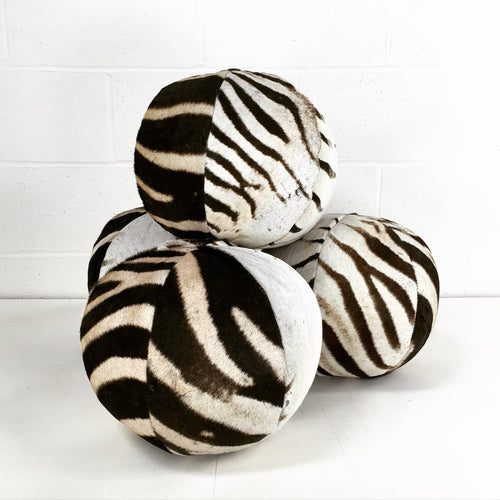 Zebra Ball Pillow, 12" - FORSYTH