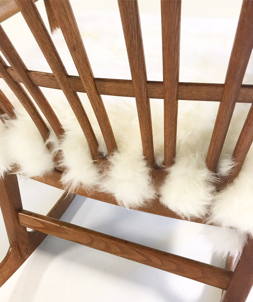 ML-33 Rocking Chair in New Zealand Sheepskin - FORSYTH