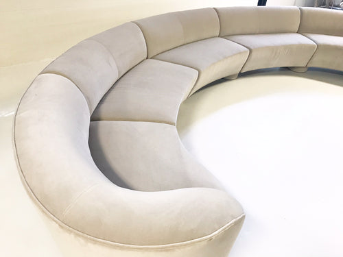 Cloud Sofa in Loro Piana Grey Velvet - FORSYTH