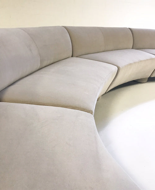 Cloud Sofa in Loro Piana Grey Velvet - FORSYTH