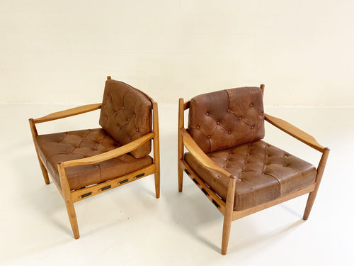 Lacko Lounge Chairs in Buffalo Hide - FORSYTH