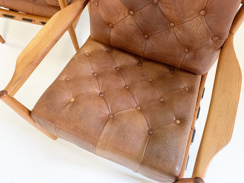 Lacko Lounge Chairs in Buffalo Hide - FORSYTH