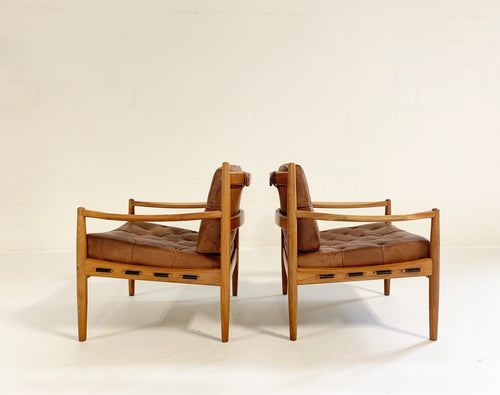 Lacko Lounge Chairs in Buffalo Hide - FORSYTH