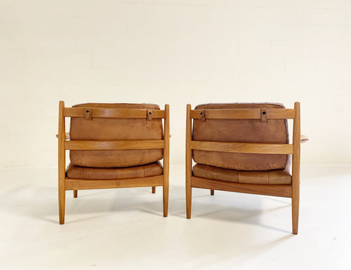 Lacko Lounge Chairs in Buffalo Hide - FORSYTH