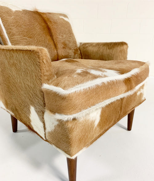 Lounge Chair in Brazilian Cowhide - FORSYTH