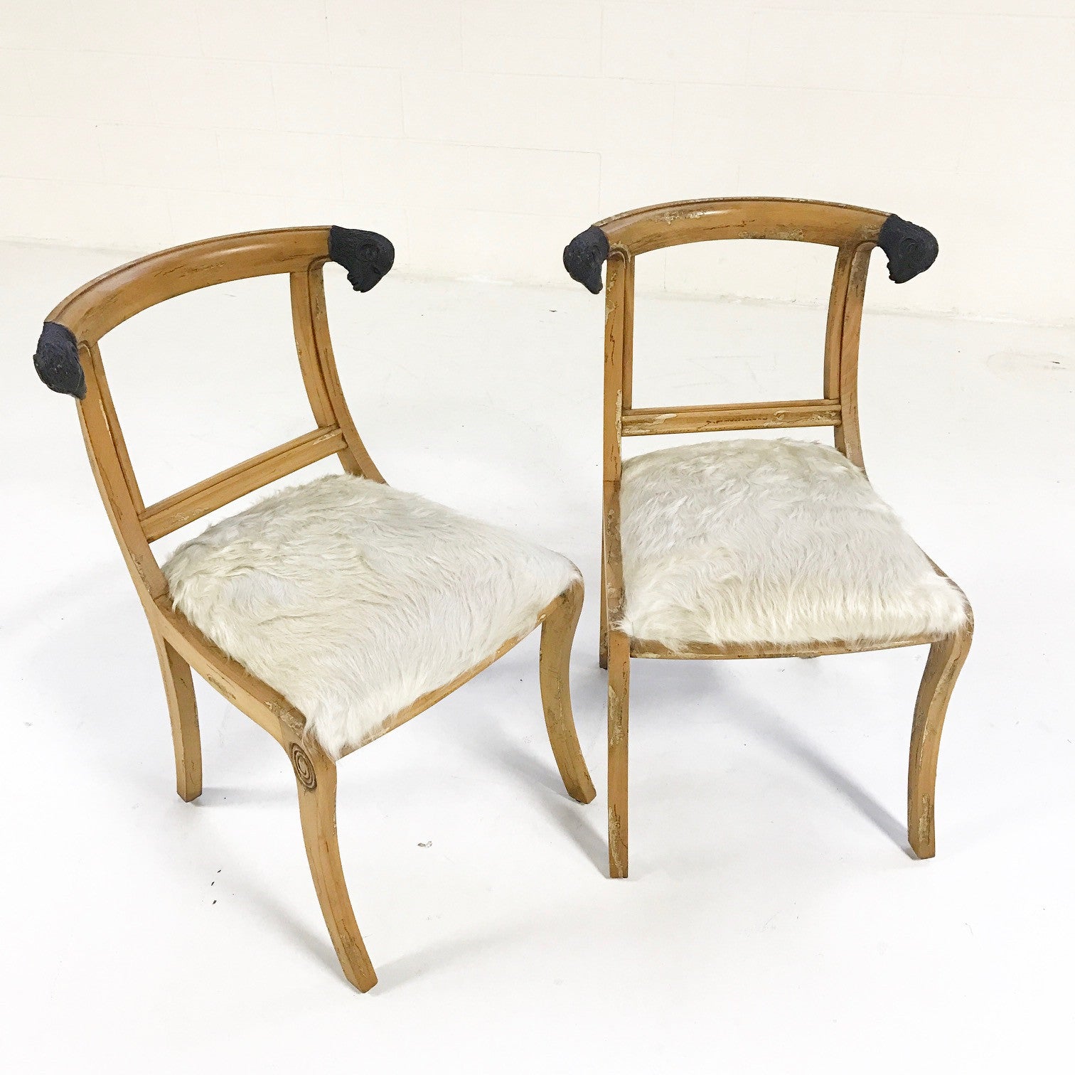 French Side Chairs in Brazilian Cowhide, set of 4 - FORSYTH