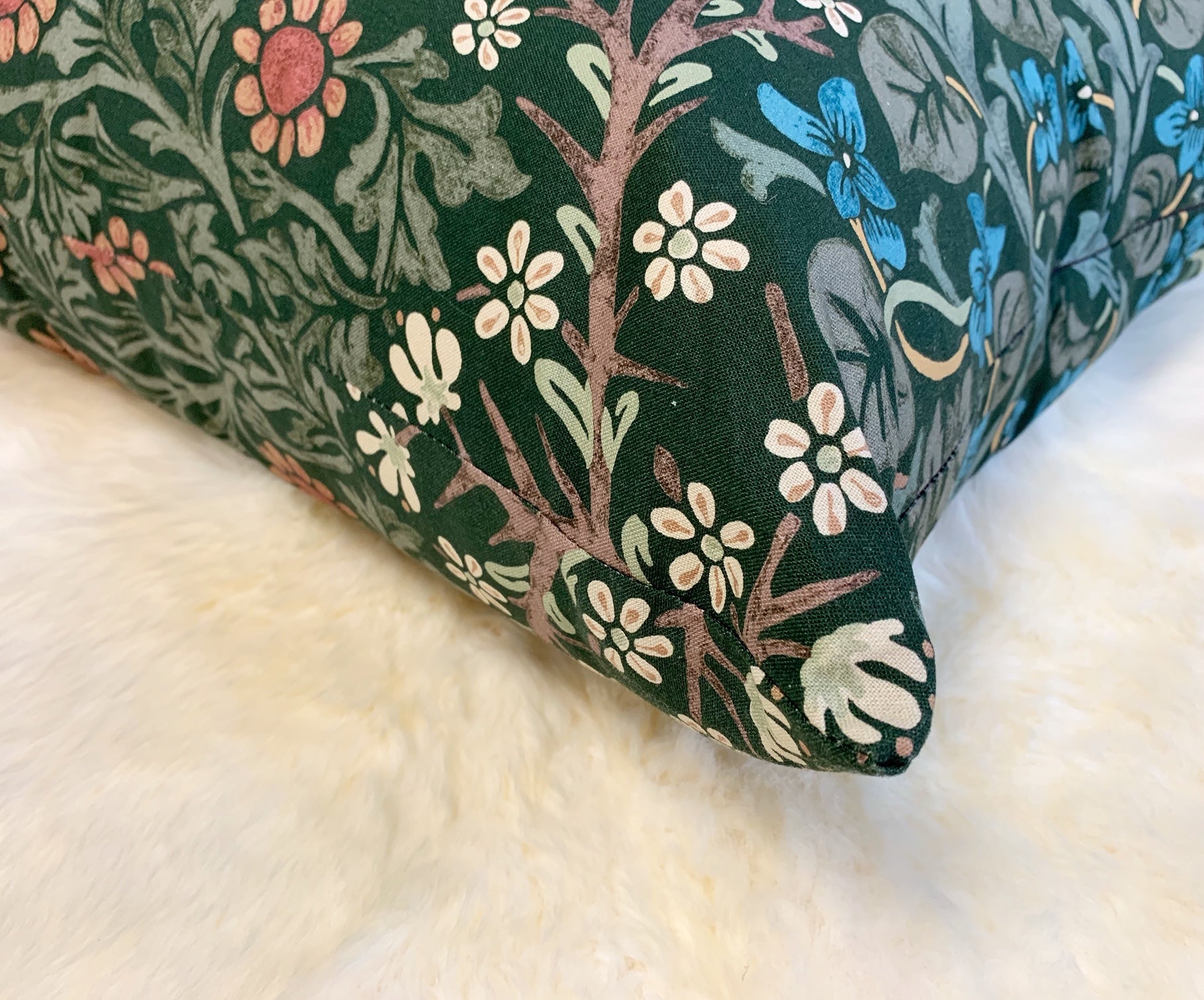 William Morris Blackthorn Pillow, 20" - FORSYTH