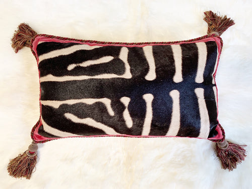 One of a Kind Zebra Pillow,  26" - FORSYTH