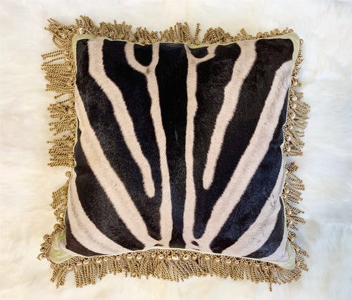 One of a Kind Zebra Pillow,  20" - FORSYTH