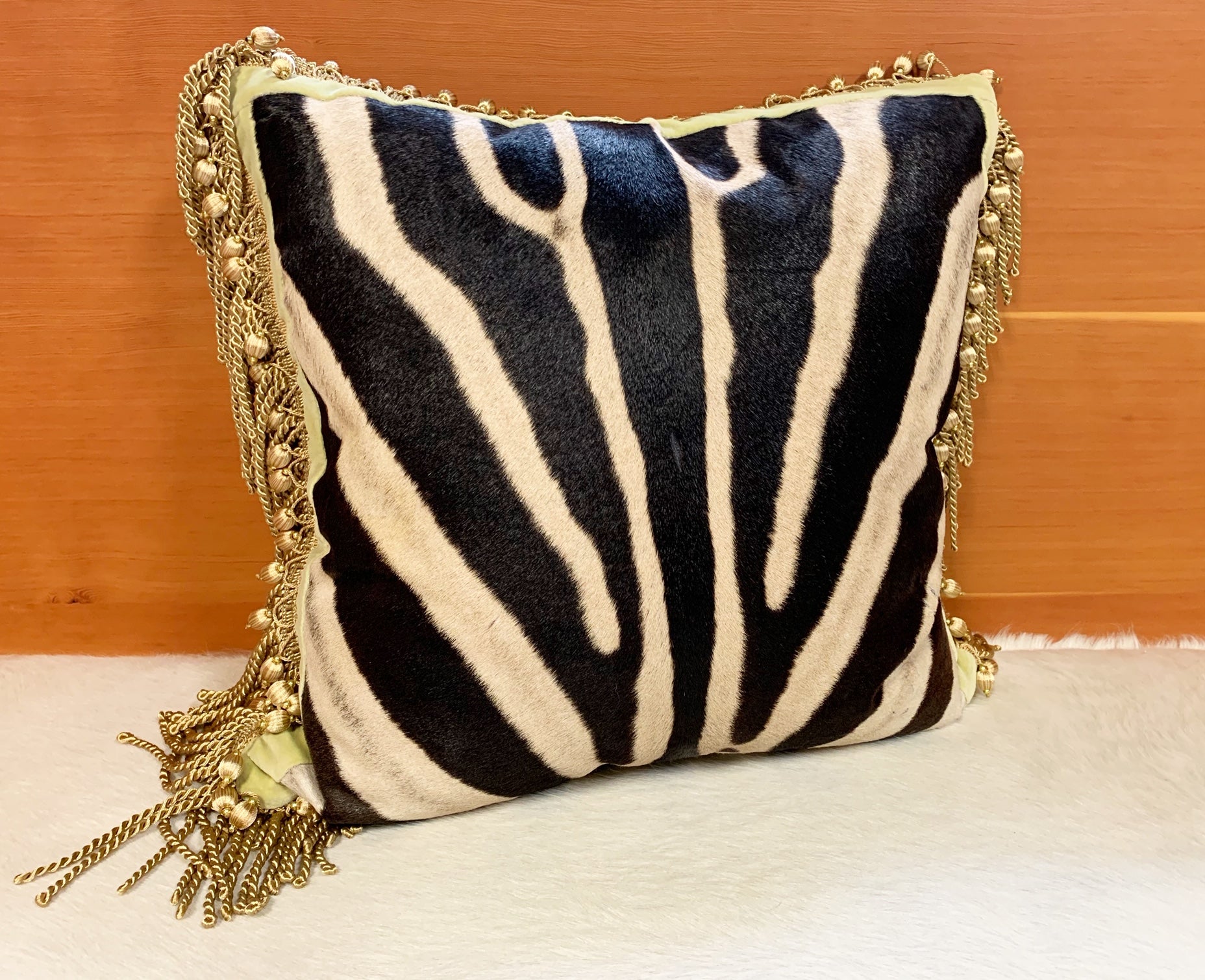 One of a Kind Zebra Pillow,  20" - FORSYTH
