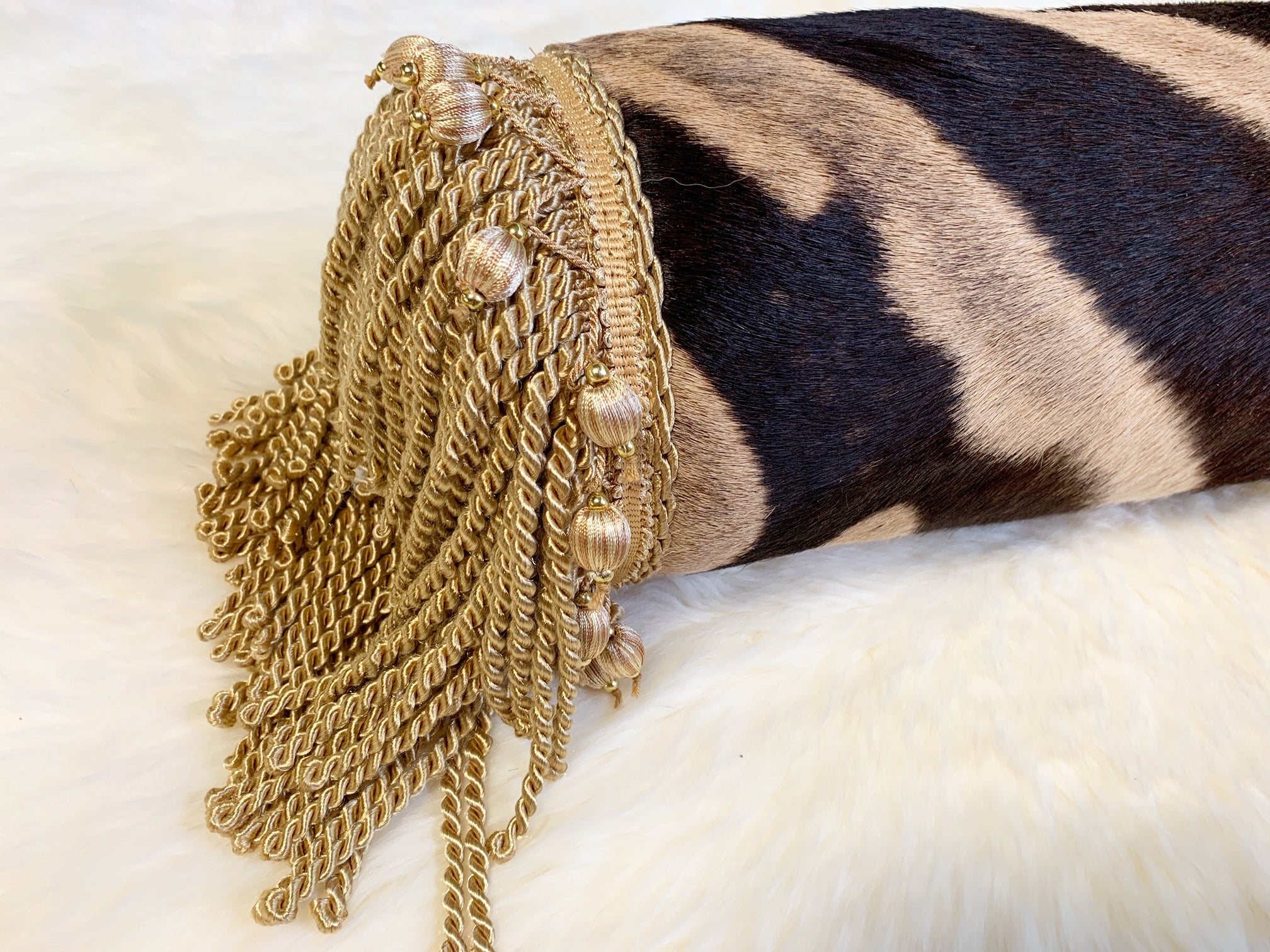 One of a Kind Zebra Pillow,  24.5" - FORSYTH