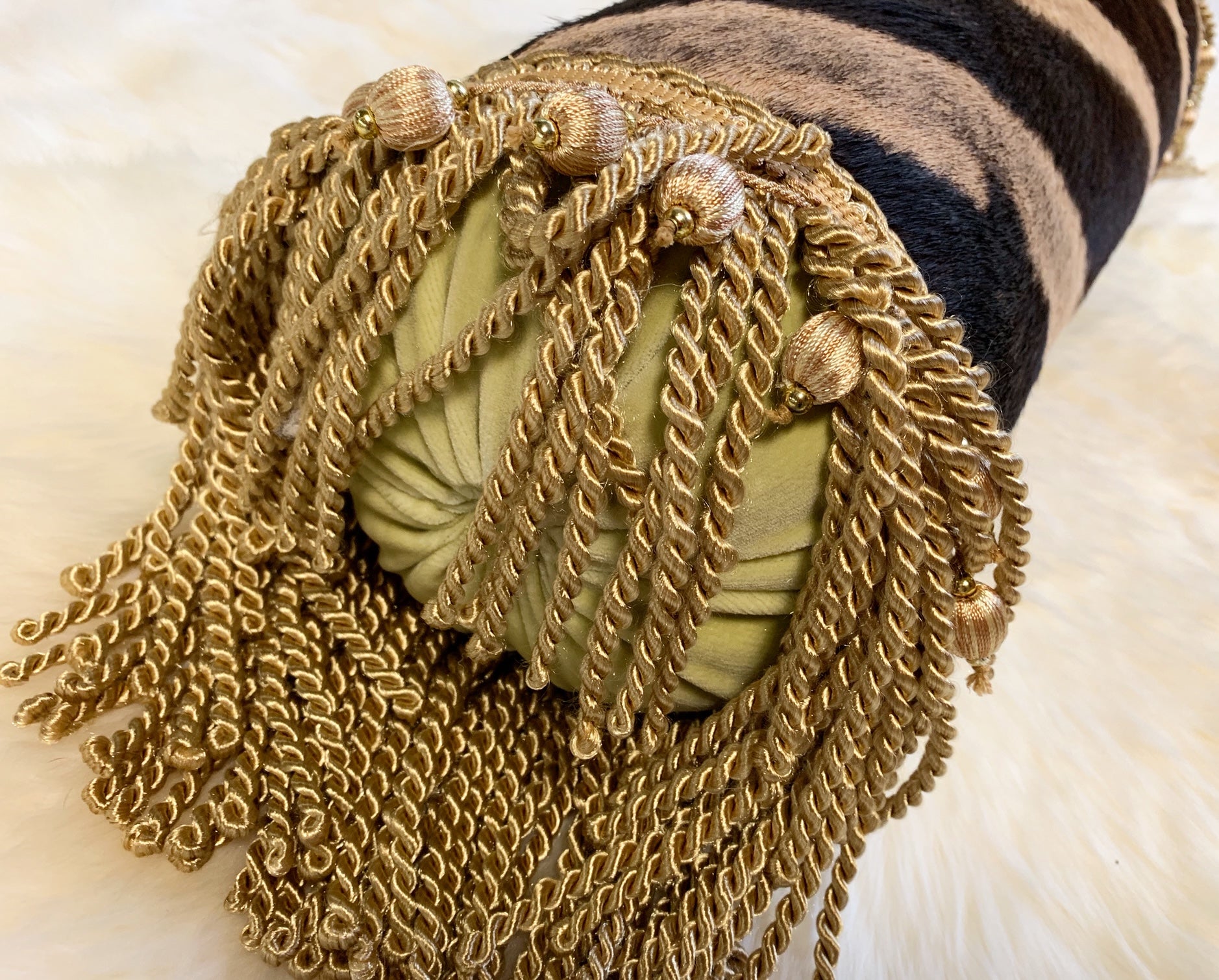 One of a Kind Zebra Pillow,  24.5" - FORSYTH