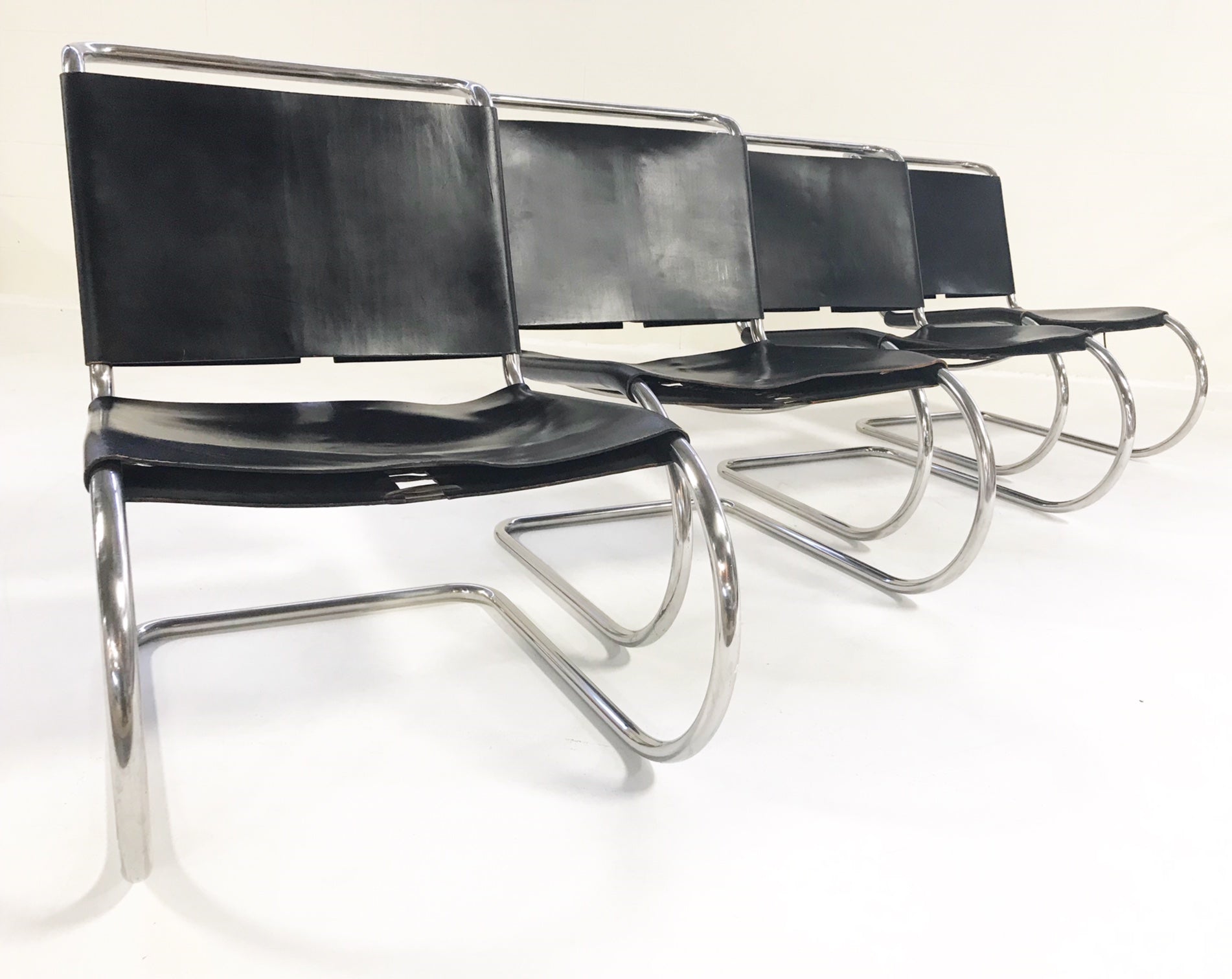 MR Chairs with Brazilian Sheepskins, set of 4 - FORSYTH