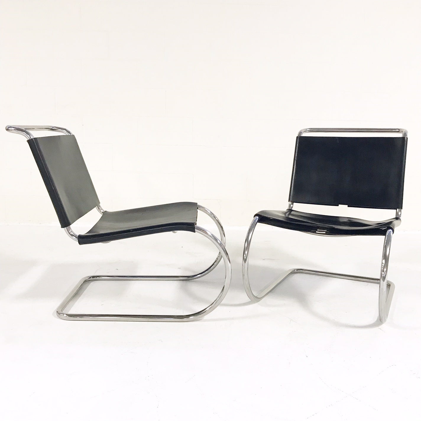 MR Chairs with Brazilian Sheepskins, pair - FORSYTH
