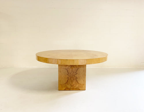 Burl Wood Oval Dining Table - FORSYTH