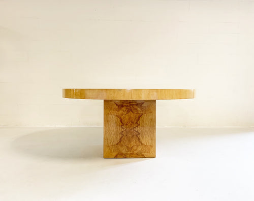 Burl Wood Oval Dining Table - FORSYTH