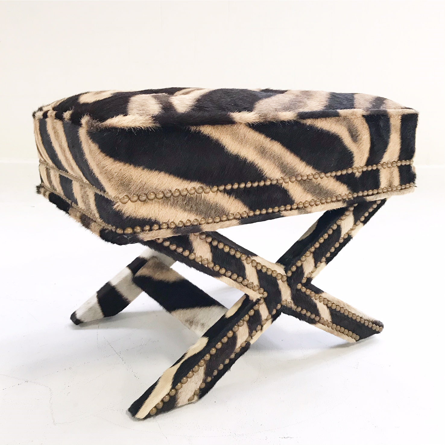 X Bench in Zebra Hide - FORSYTH