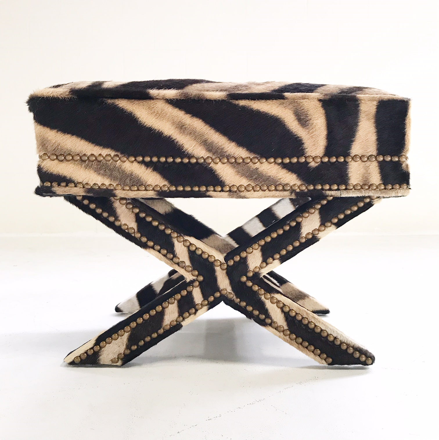 X Bench in Zebra Hide - FORSYTH
