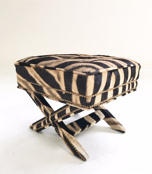 X Bench in Zebra Hide - FORSYTH