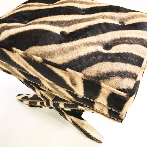 X Bench in Zebra Hide - FORSYTH